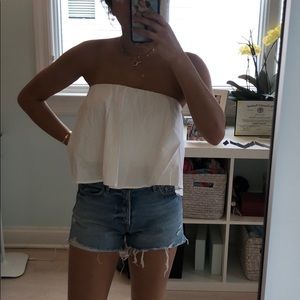 Babaton strapless blouse